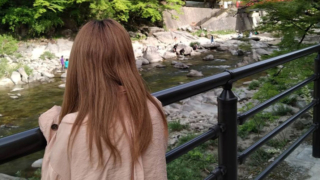 旅先でリフレッシュしている時（筆者撮影）